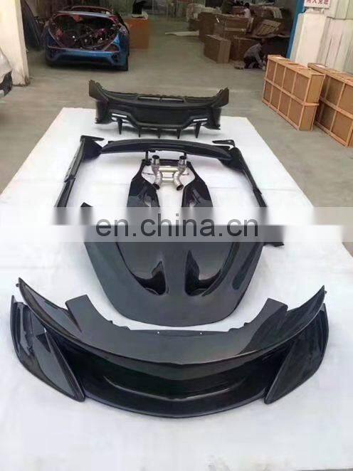 Runde Carbon Fiber Front Bumper Rear Bumper Side Skirt Spoiler Hood For Mclaren 540C 570S Upgrade 600LT Style Body Kit
