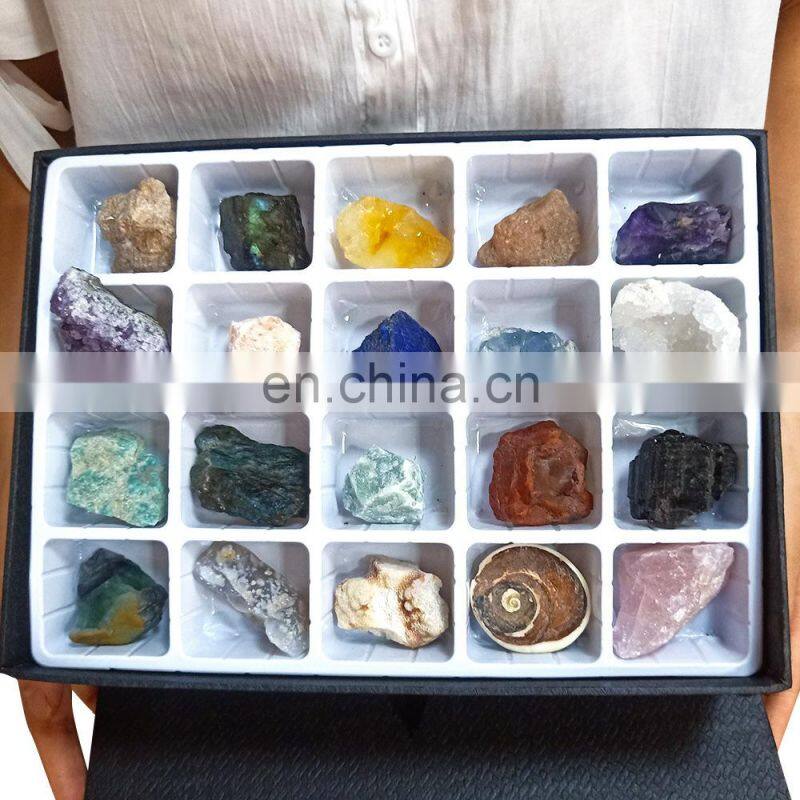 Semi-Precious Stone Crafts Rocks Rock Crystals Natural Meteorite Stones Gems Boxes Mineral Specimens Box