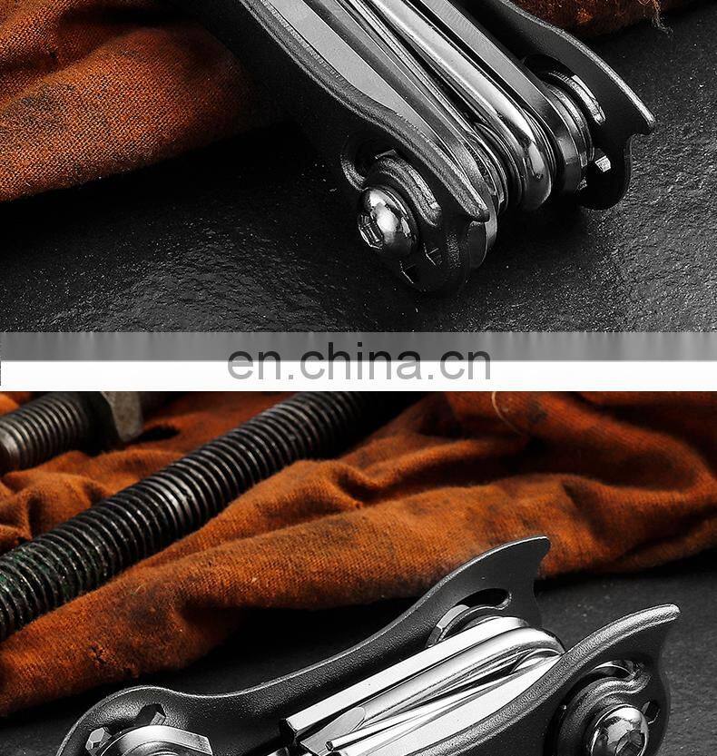Exquisite gift multifunctional bicycle tool 11-in-one hexagonal wrench factory direct sales can be customized logo