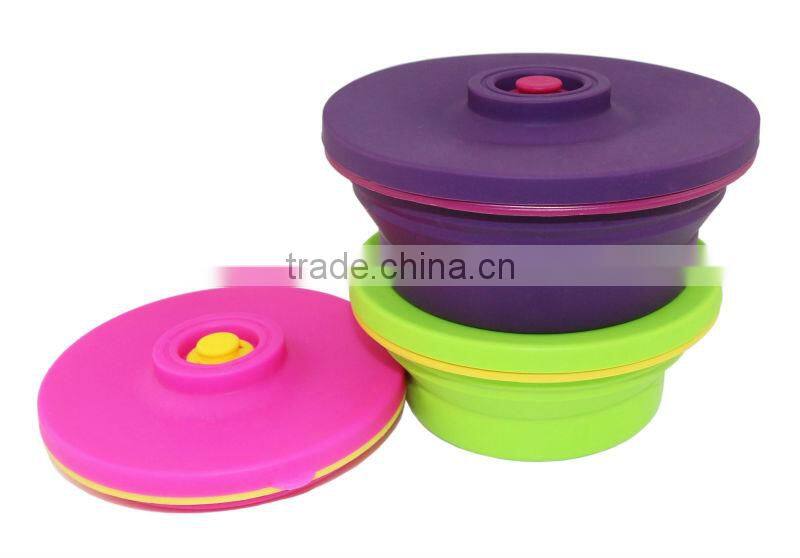 100% Pure FDA LFGB Silicone Pet Food Storage Containers