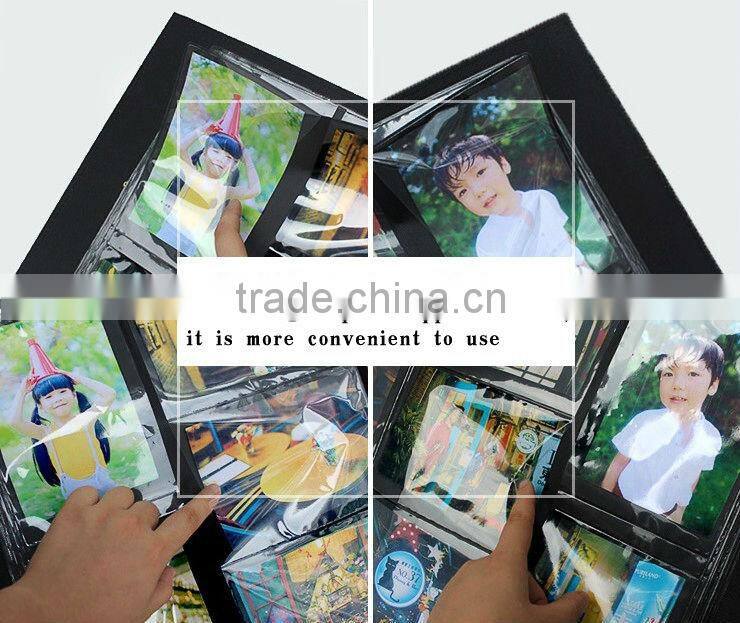 Leather photo album 4D 200 sheet 6 inch photo album