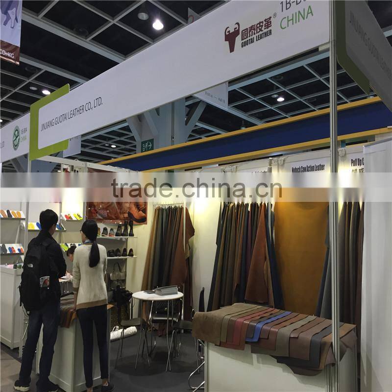 Genuine pu coated cow split bag leather