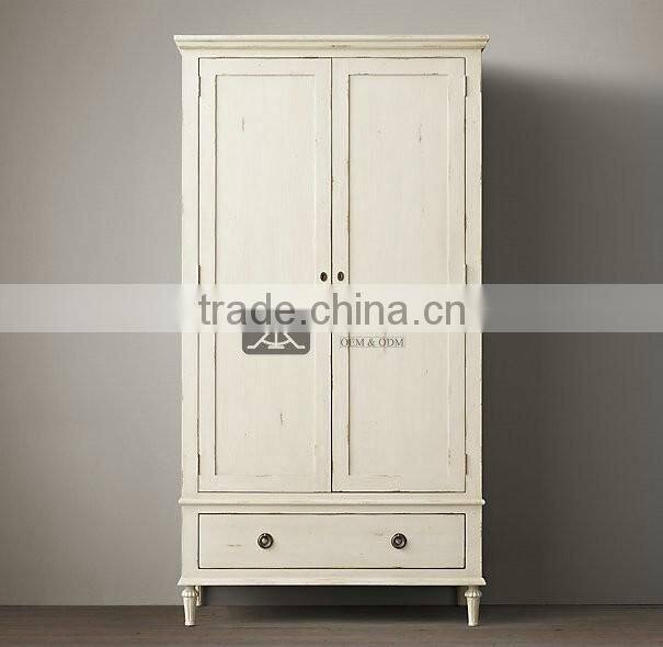 WD-049 Antique European Style Plywood Wardrobe Design