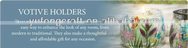 Wildflower Crackle Votive Holder