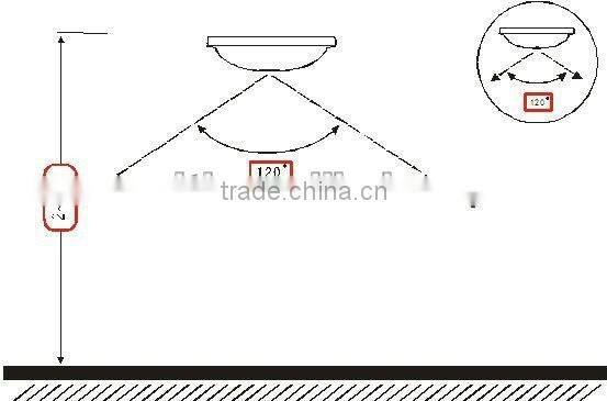Ceiling Mount Infrared Sensor Light CE. ROHS