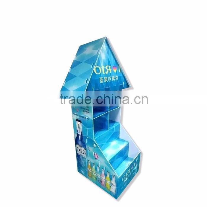 Fashionable And Durable Paper Material Cardboard Custom Display Shelf