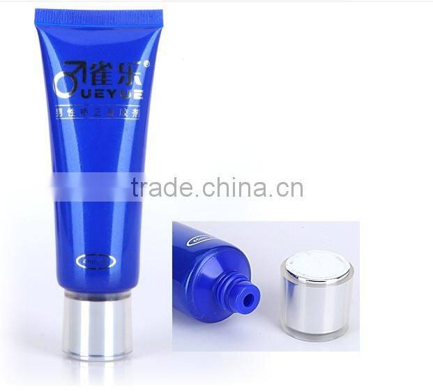 plastic tube with screw cap for skincare packaging