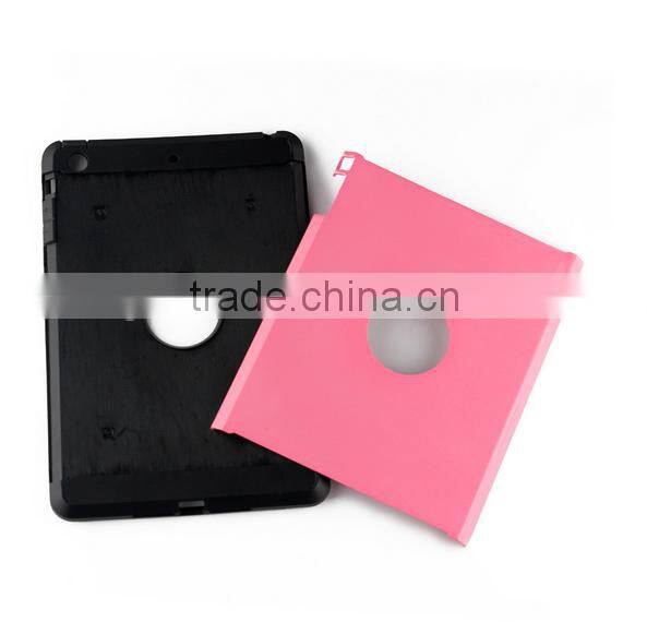 2015 Newest Colorful Tough Slim Armor combo tablet Case Strong Shockproof for Ipad mini Case Cover back case