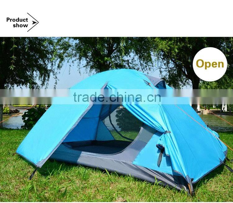 Hotsell Waterproof Double Layer 2 Person 3 Season Aluminum Rod outdoor camping tent