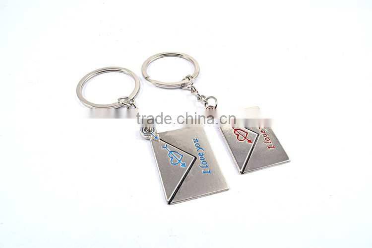 wholesale promotional keychain cute couple keychain with logo