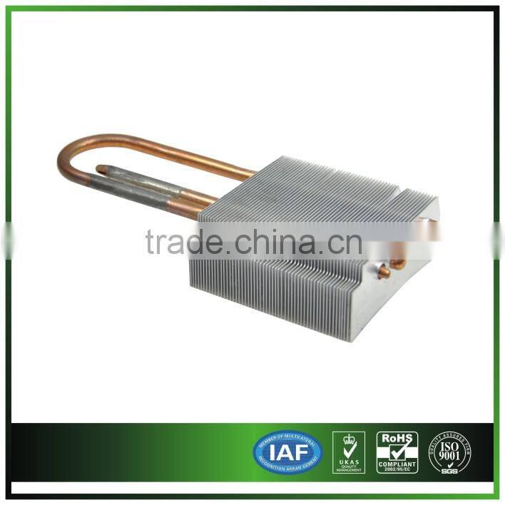 ODM/OEM Home Appliances Heatsink with 2 pc Heatpipe