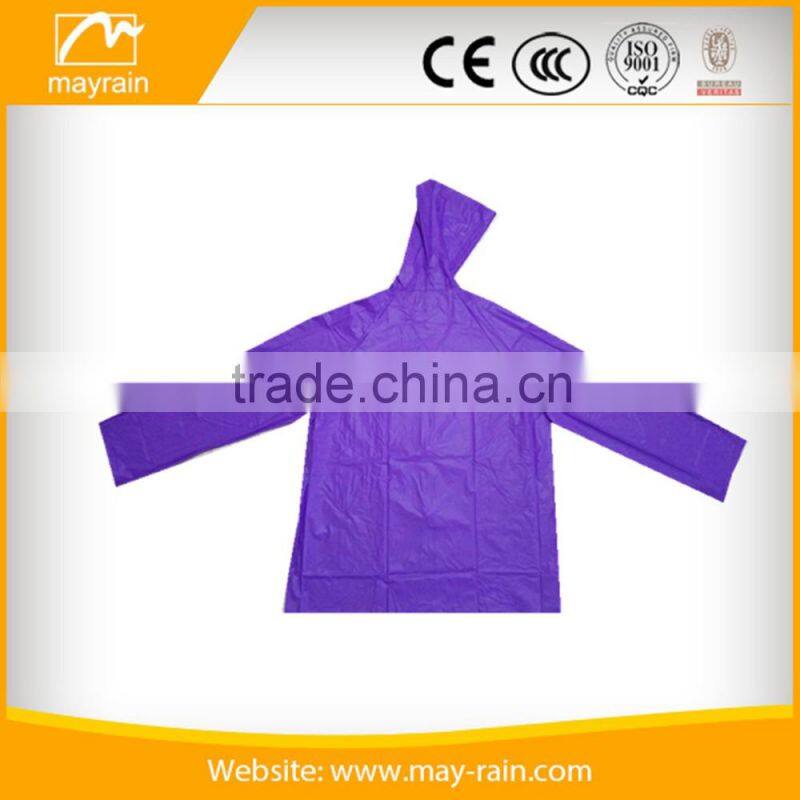 best quality and price competitive plastic rain jacket