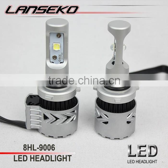All in one design auto led headlight 36w 6000lm 12V Voltage hot sale led headlamp for universal cars