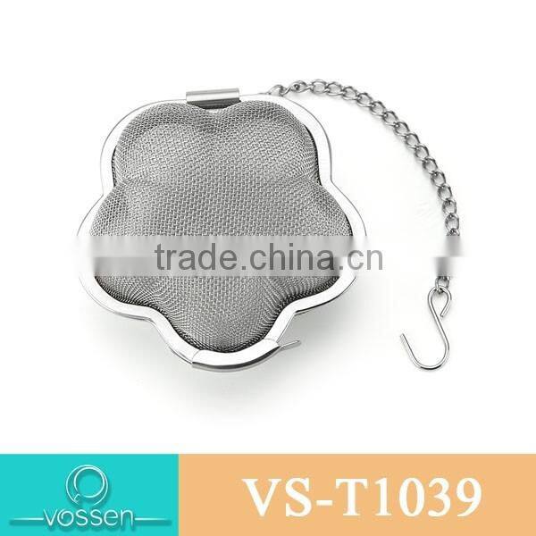 Gold plating tea pot shaped C tea infuser