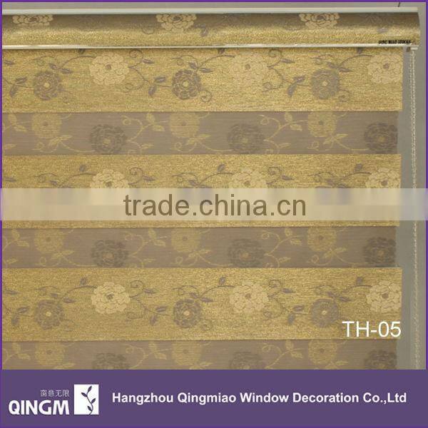 100% Polyester Material and Jacquard Style Roller Type Zebra Blinds