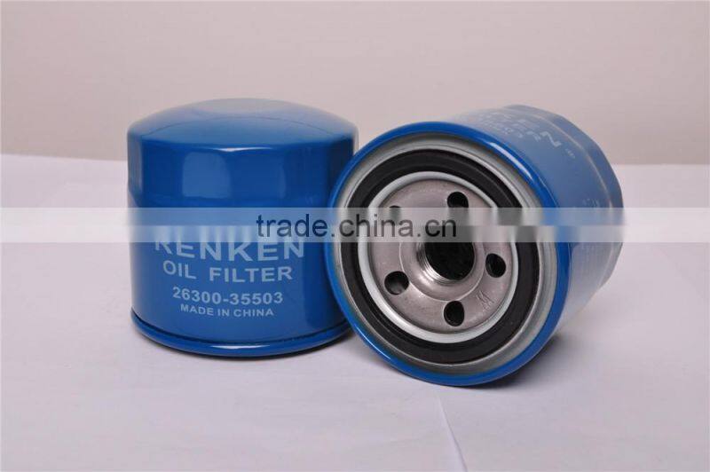 Oil Filter for 26300-35501/35503 Korea car parts.use for ACCENT car. Oil filter 26300-35503