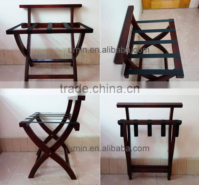 Hotel Luggage Wood Rack