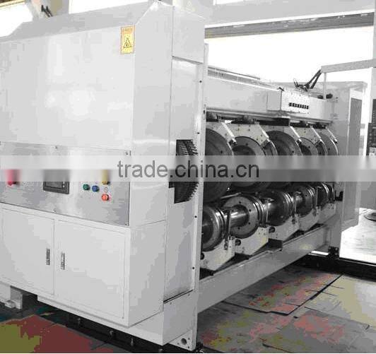 Automatic cardboard printing slotting packing machine