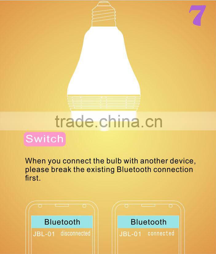 360 degree super bass music portable wireless bluetooth speaker with colorful led light