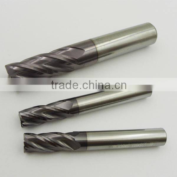 4 flutes r carbide end mill milling cutter for general steel
