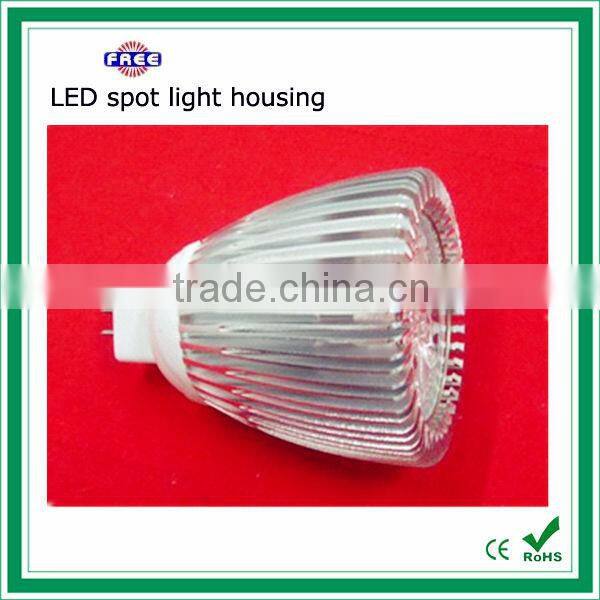 3W Aluminum LED E27 Spotlight Frame without LED and DRIVER