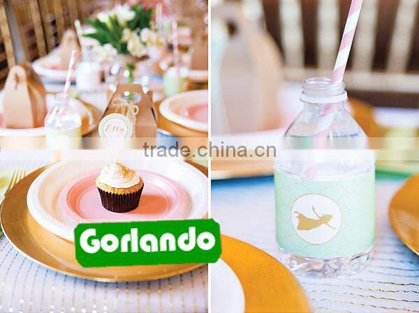 Flexible Bending Drinking Paper Straws Dot