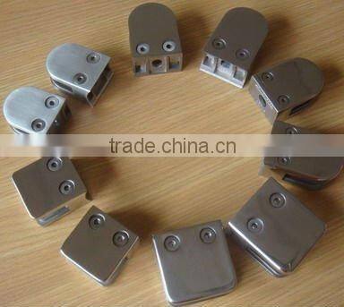 Stainless steel small D type glass clamp&glass handrail glass clamp