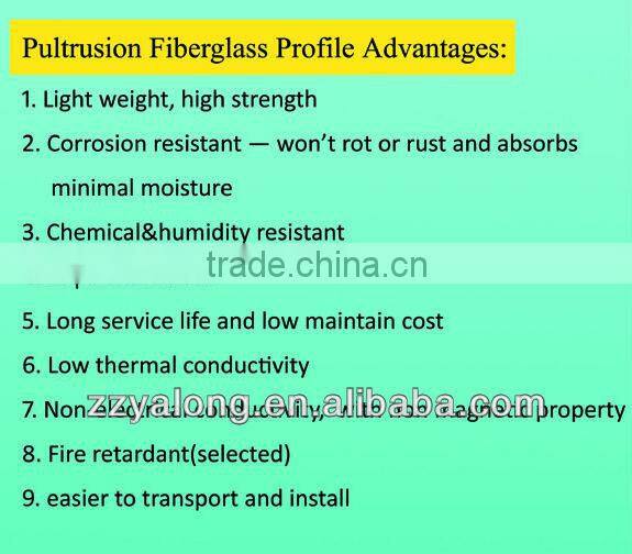 anti-corrosion FRP fiberglass support beam for poultry building flooring