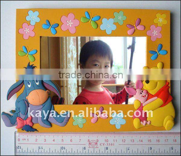 2016 soft pvc 3d animal photo frame