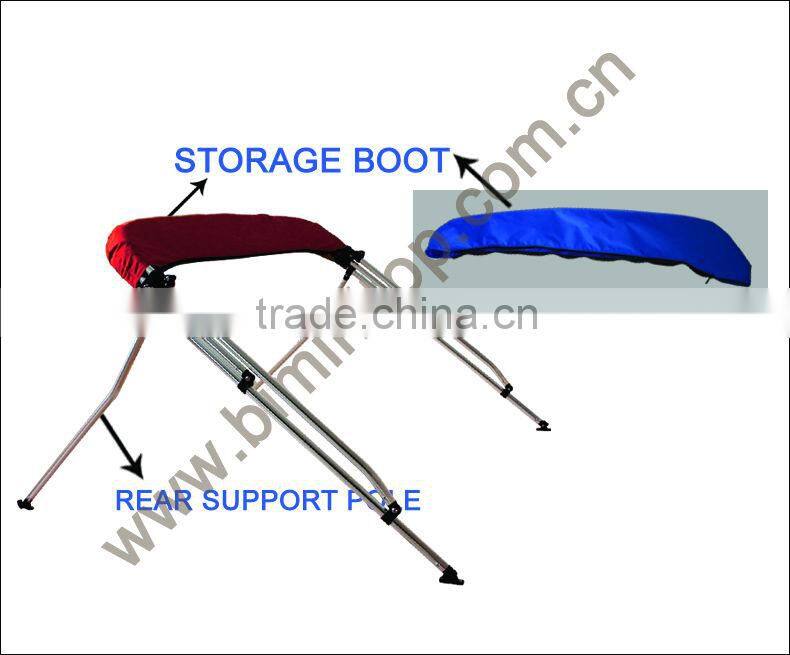 2 bow Bimini Top Frame for inflatable boat all weather prorector waterproof