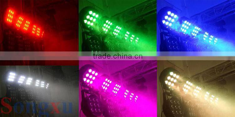 professional 9pcs 10w led par rgbw 4in1 quad led flat par lighting