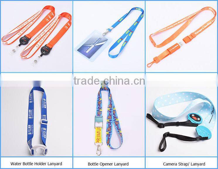 Badge Reel Polyester Heat Transfer Sublimation Neck Lanyard With Customized Logo