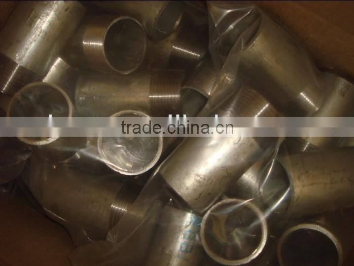 Black oxide finish pipe nipple