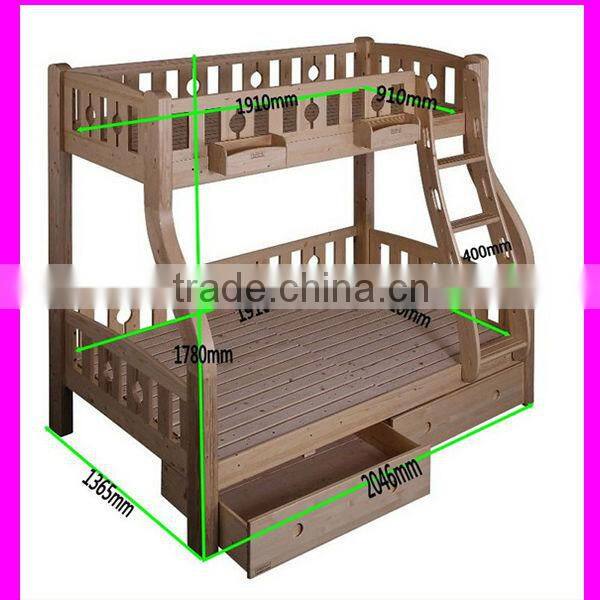 kids double deck bed with ladders#SP-C201S