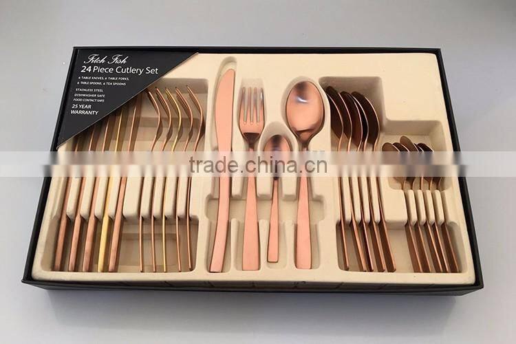 20PCS Gold Plated Flatware set 4026