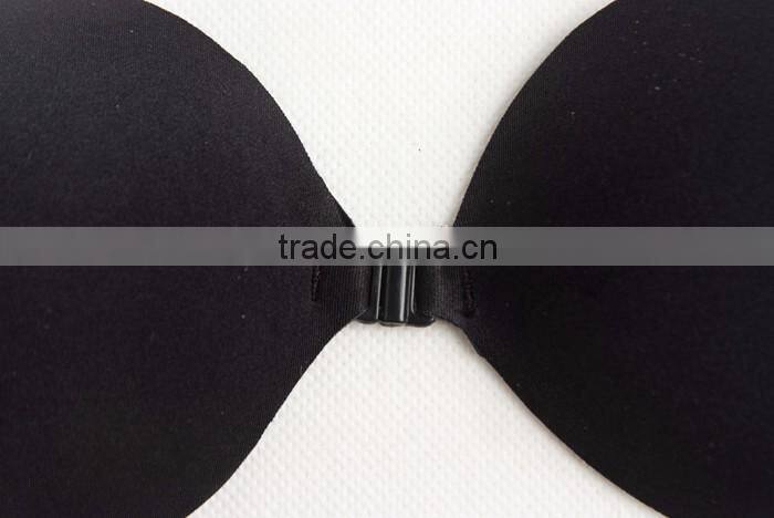 OEM Low Price Black Front Hook Adhesive Invisible One Quarter Cup Bra