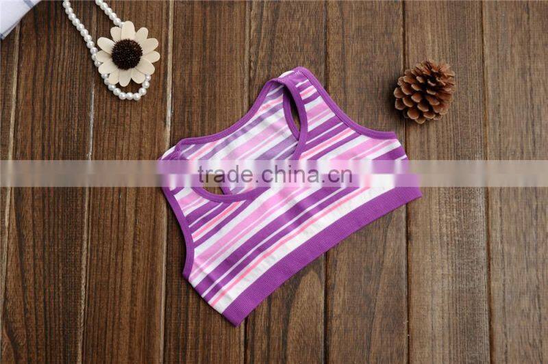 Young Girl Crop top Seamless Sport Yoga Top Underwear