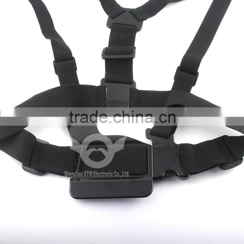A model:Chest Mount Harness chest body strap for GoPro Hero 2/3/3+/4/4 Session gopro head strap
