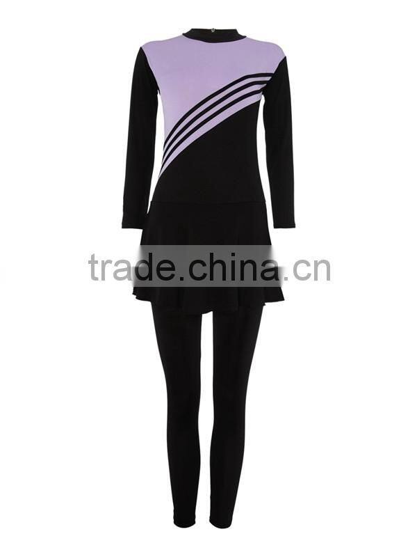 Once Piece Muslim Swimwear waterproof beach wear with detached hood