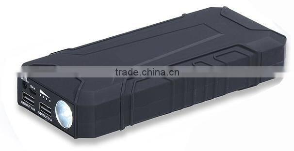 12V Portable Emergency Car Battery Power Starter with intelligent jump booster cable
