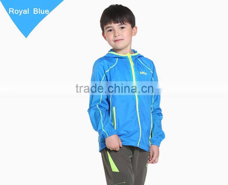 Children quick dry skin boy sunscreen jackets , Color Hood NB NB-D
