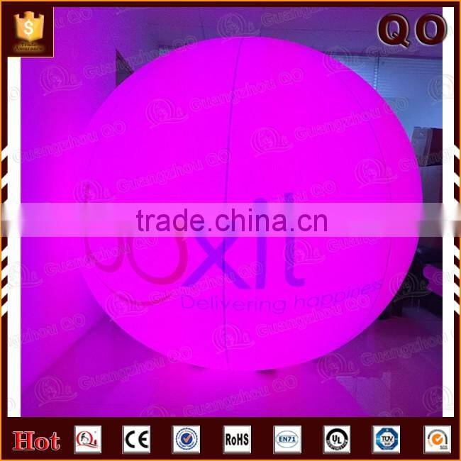 Different material select inflatable helium beach ball wedding decoration remote control light balloon