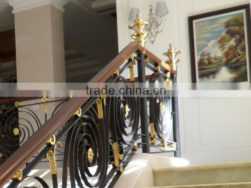 Top-selling wrought iron interior stair handrails