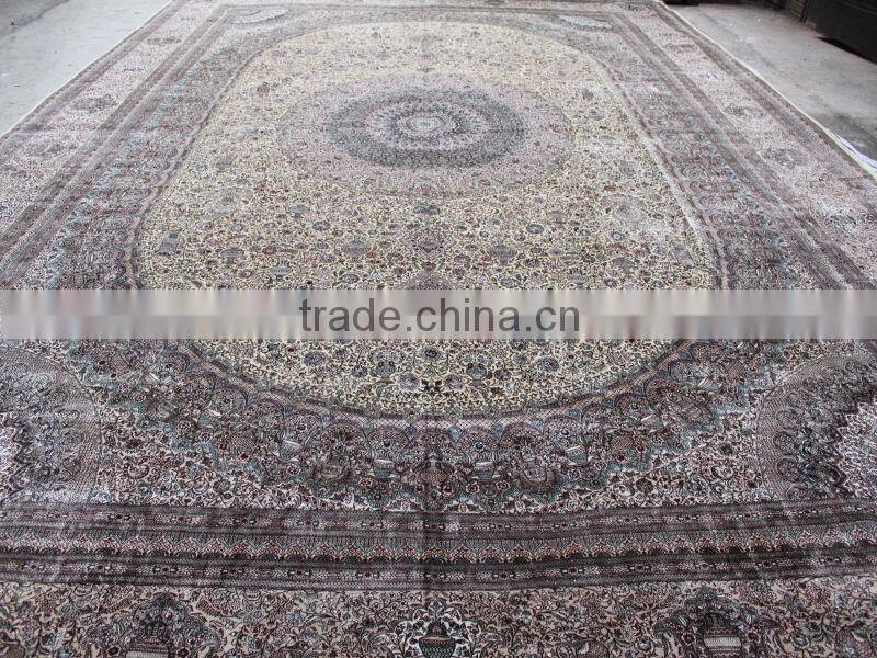 turkish vintage hand knotted morden silk carpet large stock in guangzhou