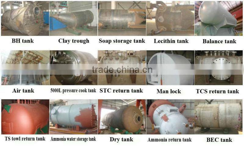 Vertical stainless steel high pressure tank