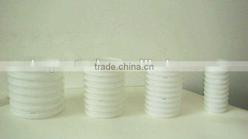corrugated pipe white