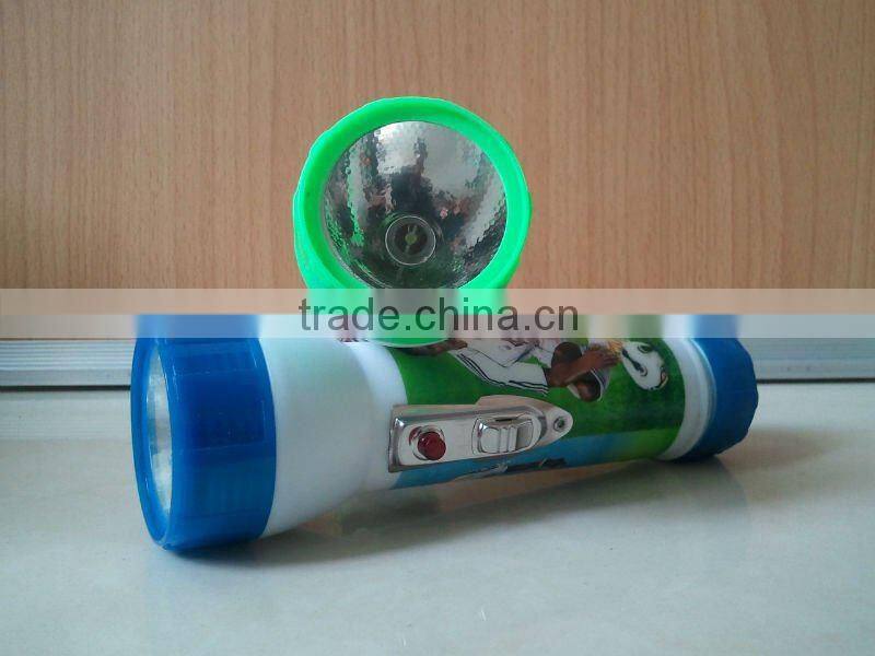 Common plastic torch big head torch
