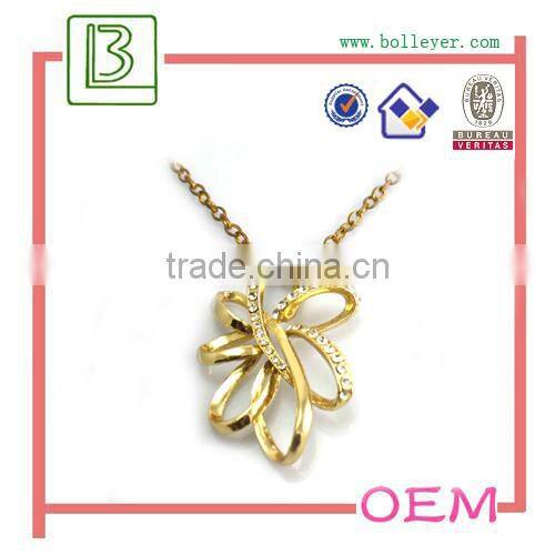 Personalised flower girl necklace