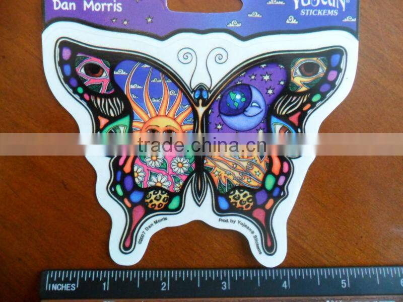 Reusable Windshield Stickers Use high quality die cutting adhesive sticker and Plastic Material car window sticker ---DH20754