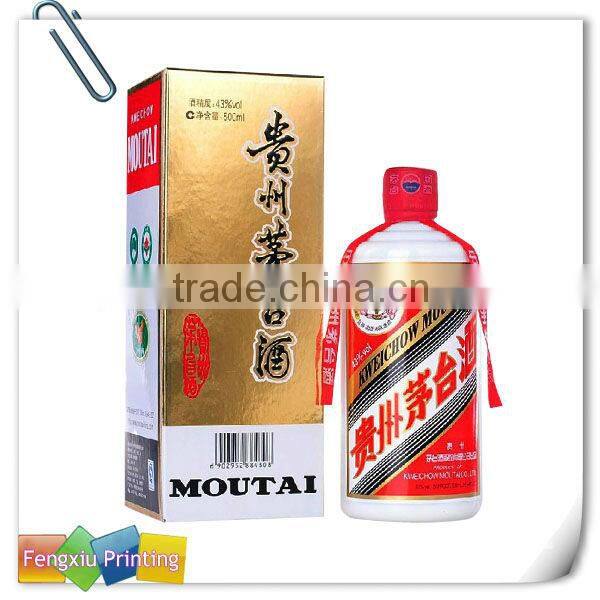 Paper Box of Wine for Single Bottle